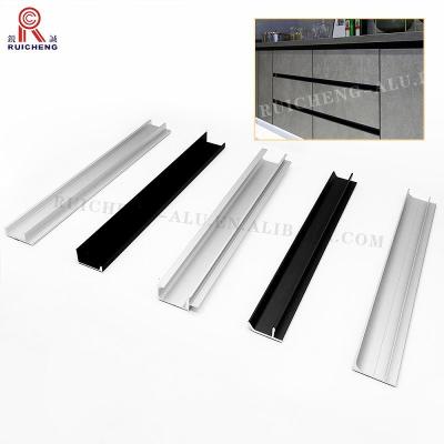 China Gola Aluminum Handle For Kitchen Cabinet 8.5mm Height Eco Friendly for sale