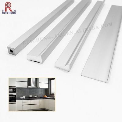 China Powder Coated Aluminium Finger Pull Handles AA6063 Material 3mm Thickness for sale