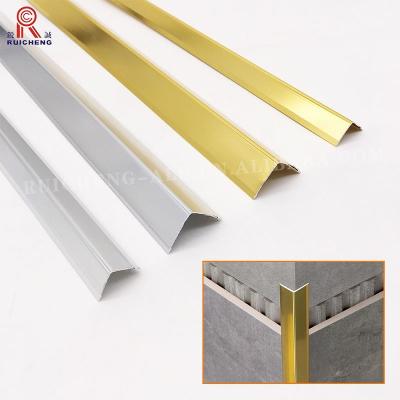 China Decorative Aluminium Panel Trim Anodised Finish 9mm Width For UV Panel for sale