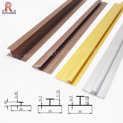 China Mid Joint Aluminium Panel Trim BS 6496 25mm X 25mm ,Weather Resistance for sale