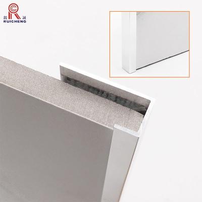 China Antifingerprint Aluminium Panel Trim , 3m Aluminium Square Edge Tile Trim for sale