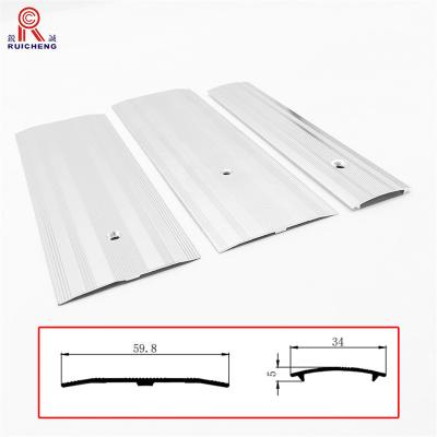 China Polished Aluminium Transition Strip Multifunction 38mm Width 6063 T5 for sale
