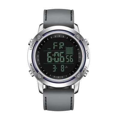 中国 黒いシリコーンの円形のデジタル腕時計、人のための防水デジタル腕時計 販売のため