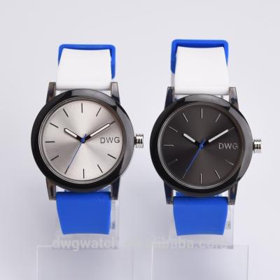 China Quick Delivery Silicone Sports Watch , Stainless Steel Back Cover Quartz Watches for sale