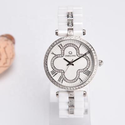 China Prenda impermeable de cerámica del reloj del cuarzo del cristal de zafiro con China/Japón Movt en venta