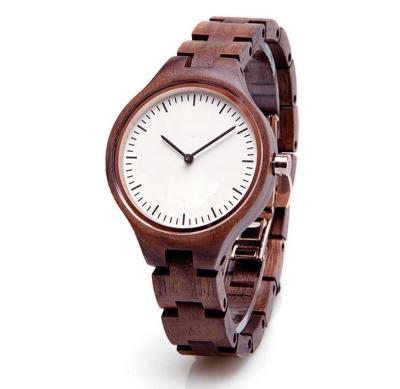 China New product 2018 natural red sandal watch wood , handmade custom wood watch logo for sale