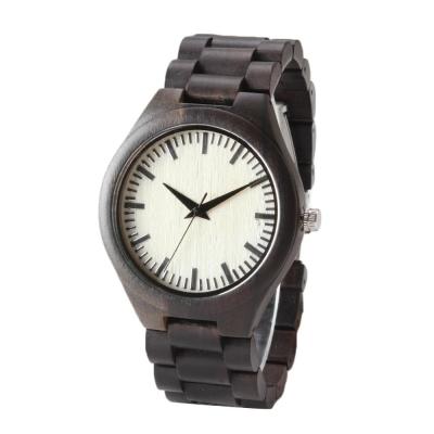 China Unisex ROHS Waterproof Wood Watch With Big Strap Couple Lover for sale