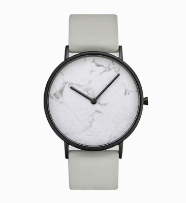 China Reloj unisex de lujo del mármol de Movt del cuarzo de la prenda impermeable de encargo de la marca 3ATM en venta