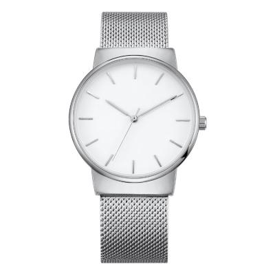 China Clear Luxury Custom Logo Watches Men Wrist , Waterproof Mesh Strap Watch Man for sale