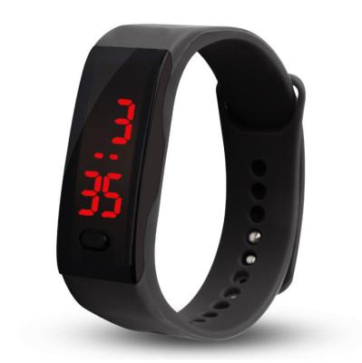 China Candy Color Silicone Sports Watch , Fashion Rubber Led Watch Wristwatch for sale
