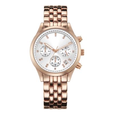 中国 円形の定形大きいダイヤル レディース ファッション・ウォッチ、ローズの金の防水腕時計 販売のため