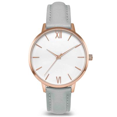 China 3 Atm Water Rating Quartz Ladies Wrist Watches With Thin Casual Strap for sale