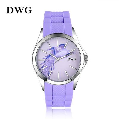China IP silver case silicone sports watches mineral glass unisex quartz watch for sale