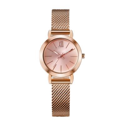 China La pulsera Mesh Band Ladies Alloy Quartz mira los relojes minimalistas impermeables en venta