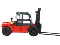 Quality Heavy Lift Diesel Forklift Truck With Cabin 12T 2000 - 6000mm Height for sale