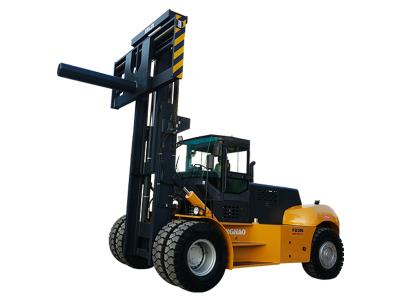 China Pneumatic Tire Heavy Lift Forklift Diesel Forklift Truck With Cabin 30T for sale