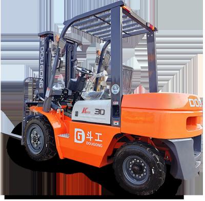 China Four Wheels Heavy Lift Forklift 3T Diesel Forklift Truck 2000 - 6000mm for sale