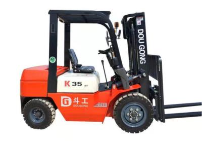 China Pneumatic Tire Heavy Duty Diesel Forklift Four Wheels 3.5T Truck 2000 - 6000mm for sale