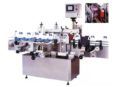 Chine Machine à emballer du label 304SS, machine à étiquettes d'autocollant de côté de double de PLC 100bpm à vendre