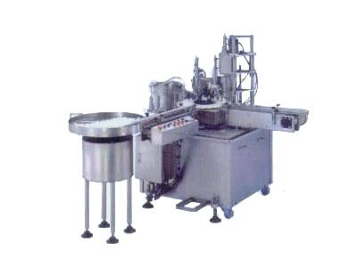 China 250ml 304SUS Liquid Filling And Capping Machine , Plastic Screw Press Machine 15BPM for sale