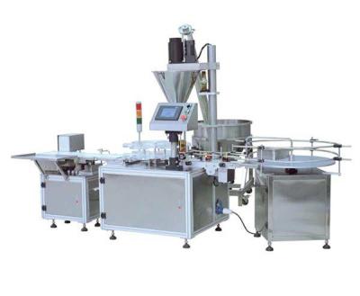 China Granule 304SS Bottle Filling And Capping Machine Liquid Powder Screw Press 40bpm for sale