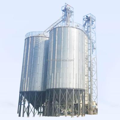 China 250 Ton 300 Ton Wheat Maize Flour Storage Galvanized Stainless Steel Grain Silo for sale