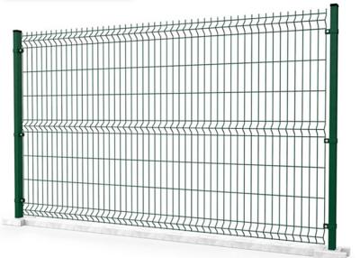 China ECO Friendly PVC Coated Wire Mesh Fence 3D Curved Security Welded Fence for sale