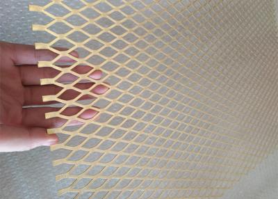 China 14mm H65 Thickness Expanded Brass Mesh MAX 3.4m Decorative Mesh Screen for sale