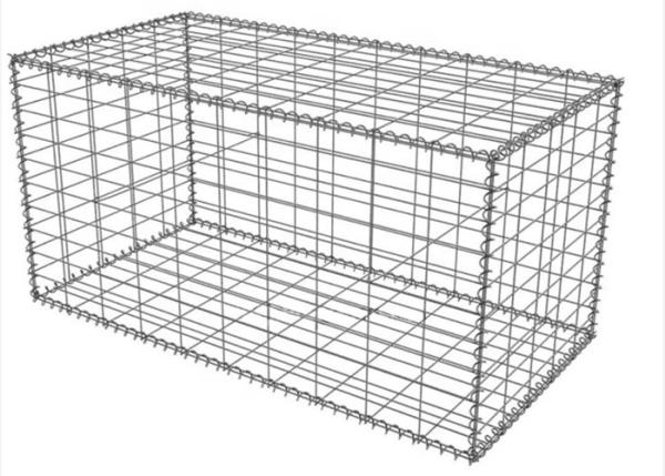 Quality 1.5 Cube Galvanised Galfan Stone Wall Metal Cage GB 001 75x75mm for sale