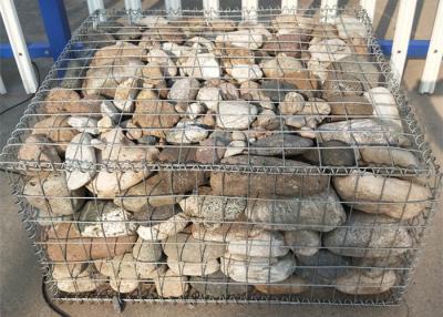 China 2 X 1 X 1 M Welded Gabion Mesh Retaining Wall 4mm Znal Iron Wire for sale