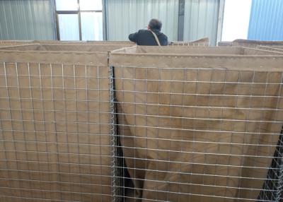 China Portable  Flood Hesco Sand Barrier 5mm Stone Filled Wire Cages for sale
