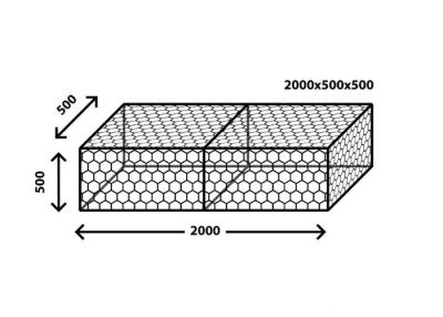 China El PVC tejido de 3.2m m cubrió a Gabion hexagonal Mesh Baskets ISO 9001 en venta