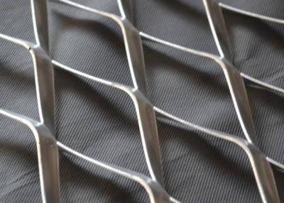 China Anodized 5mm Thickness Heavy Duty Expanded Metal Grate 1.8m Stainless Diamond Mesh for sale