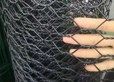 China Hexagonal 2.5mm Gabion Mesh Baskets 50x60mm Woven Fish Cage Netting for sale