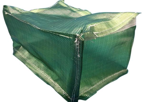 Quality Waterproof 1*1*1m Woven Geotextile PET Gabion Bag ISO SGS for sale