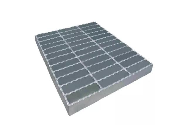 Quality Anti Slip Hot Dipped Galvanized Serrated Bar Steel Grating 8x8mm for sale