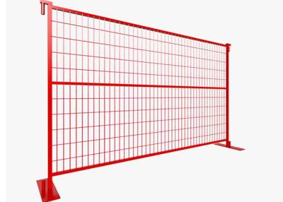 China Red Canada Temp Fence Panels Bunnings 6×9.5ft 50x200 PVC Coated for sale