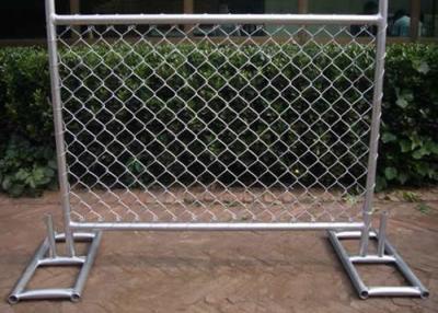China Smooth Surface 8×10 Temporary Construction Fence Panel 6x12 Silver Spray Painted for sale