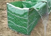 China Sechseckiges Metall-Gabion Mesh Basket 1.0x1.0x0.5m PVC beschichtete zu verkaufen