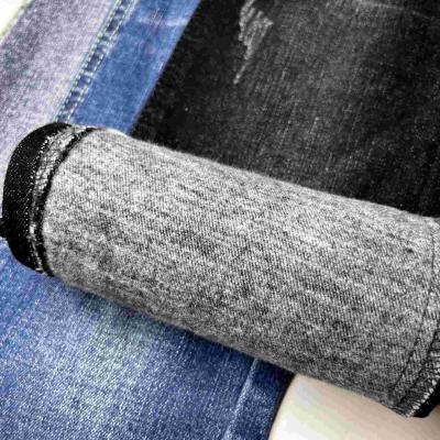 Chine L'indigo tissé de coton a balayé le textile teint par fil de tissu de denim à vendre