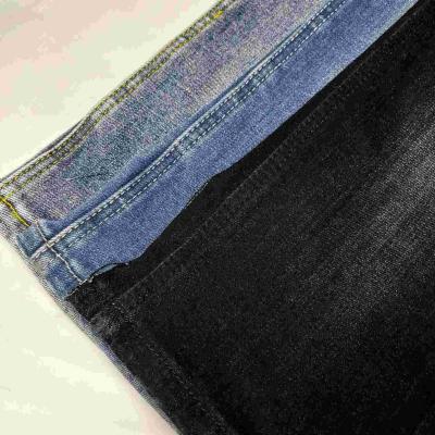 China O fio de algodão do índigo tingiu a tela escovada da sarja de Nimes 13 onças à venda