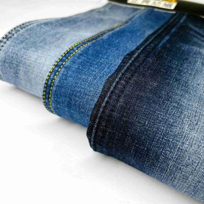 China Cotton Woven Brushed Denim Fabric 14.2OZ 148cm For Pants Making for sale