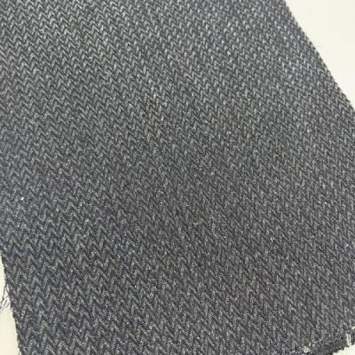 China Fashion Design Dark Blue Jacquard Denim Fabric For Garment Artwork 9.8 oz for sale