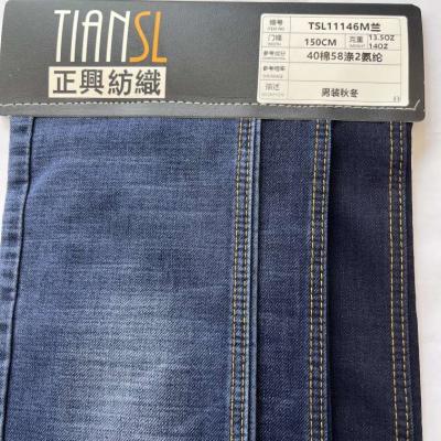 Chine port de teinture de tissage d'homme de corde de contrat de tissu de denim tricoté par 150cm à vendre