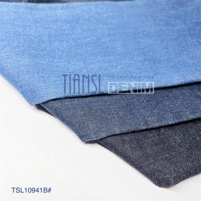 China Slub Twill Stretch Denim Jeans Fabric Material 7.9 Oz Light Weight for sale