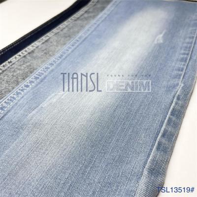 China 160cm-168cm Anti Static Twill Woven Denim Jeans Fabric Cloth Cotton Polyester Spandex for sale
