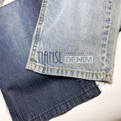 Chine Tissu léger de denim de sergé de coton de bout droit de 6,5 onces pour des jeans à vendre
