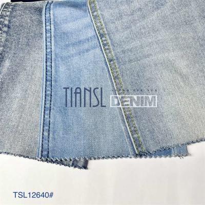 China OEM 10s TR Woven Unstitched Jeans Material Twill Denim Cotton Dress Material Fabric for sale