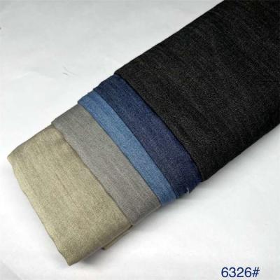 China Lightweight 100% Cotton Plain Denim Shirt Fabric Black 4.5 Oz 152gsm for sale