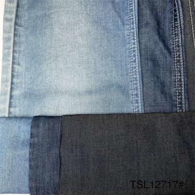China Cotton Lyocell Tencel Blend 5 Oz Denim Fabric By The Yard Oem for sale